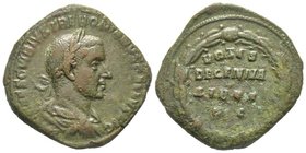 Trebonianus Gallus 251-253
Sestertius, Rome, AE 14.56 g. Avers : IMP CAES C VIBIVS TREBONIANVS GALLVS AVG Buste lauré, drapé et cuirassé à droite Reve...