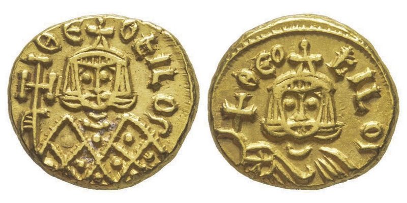 Theofilus 829-842
Semissis, Syracuse, 831-842, AU 3.87 g. 
Ref : Sear 1673, DOC ...