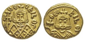 Theofilus 829-842
Semissis, Syracuse, 831-842, AU 3.87 g. 
Ref : Sear 1673, DOC 26
Ex Vente Negrini 43, lot 893
Conservation : presque Superbe