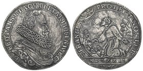 Federico Landi de Valdetare (1590-1630)
Ducatone, 1622, AG 31.16 g.
Avers : D FED ∙ LAN ∙ S ∙ R ∙ I ∙ AC ∙ VALL ∙ TARI ∙ PRIN ∙
IV ∙ ET ∙ C Buste à c...