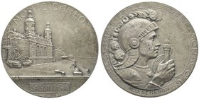 Monaco, Albert Ier 1889-1922
Médaille en argent, Escrime et Pistolet, AG 92 g. 60 mm, par T. Szirmaï
Avers : SAISON 1913-14 MONTE-CARLO Le Casino de M...