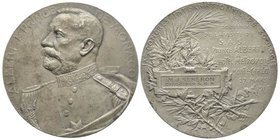 Monaco, Albert Ier 1889-1922
Médaille en argent, Congrès de Zoologie, AG 91 g. 60 mm, par T. Szirmaï
Avers : ALBERT I PRINCE DE MONACO Buste habillé à...