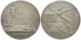 Monaco, Albert Ier 1889-1922
Médaille en argent, Concours d'hydroaéroplanes, AG 93 g. 60 mm, par T. Szirmaï
Avers : SAISON 1912-1913 MONTE-CARLO Le Ca...