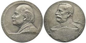 Monaco, Albert Ier 1889-1922
Médaille en argent pour Jules Émile Frédéric Massenet (1842-1912) compositeur, AG 93.7 g. 62 mm, par T. Szirmaï
Avers : 1...