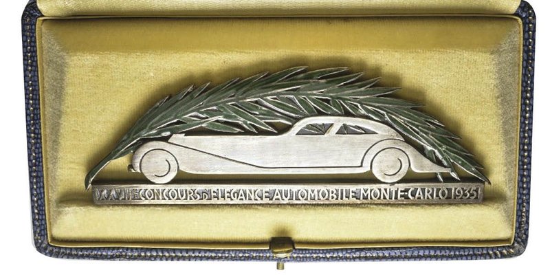 Monaco, Louis II 1922-1949
Plaque uniface XXIIe concours d'élégance automobile d...