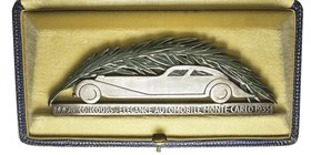 Monaco, Louis II 1922-1949
Plaque uniface XXIIe concours d'élégance automobile de Monte-Carlo, 1930, Bronze argenté 73 g. 115 X 40 mm
Avers : XXVIIEME...