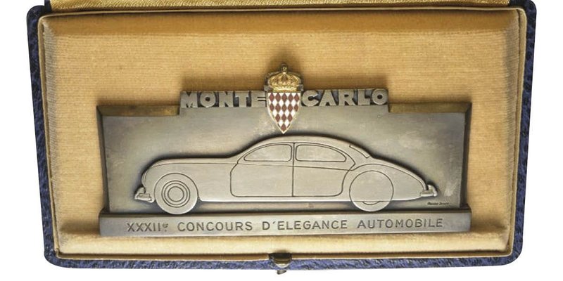 Monaco, Louis II 1922-1949
Plaque uniface XXVIIe concours d'élégance automobile...