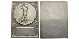 Monaco, Louis II 1922-1949
Plaque uniface, Monte-Carlo Golf Club, bronze argenté 185 g. 62 X 84 mm
Conservation : FDC