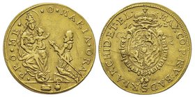 Bavière. 
Maximilian I 1623-1651
2 Dukaten, Munich, 1642, AU 6.88 g.
Ref : Fr. 194, Hahn 124, KM#275
Conservation : TTB
