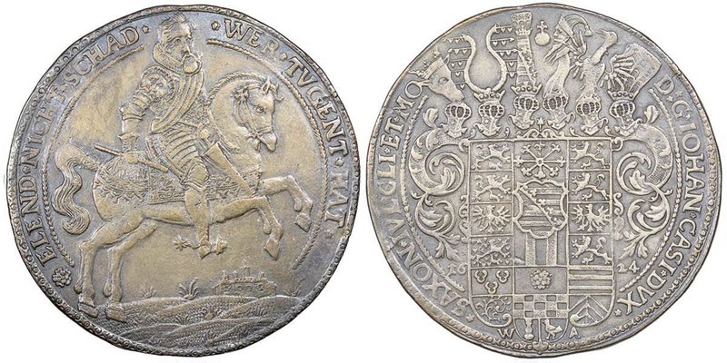 Sachsen
Johann Casimir 1624-1633
Large double Reichstaler, 1624, Saalfeld, AG 57...