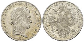 Austria, 
Ferdinand I 1835-1848 
Thaler, Wien, 1842, AG 28.09 g.
Ref : KM#2240, Dav. 14
Conservation : presque FDC