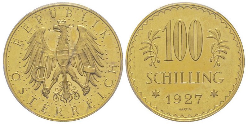 Austria
République 1918-
100 Schilling, 1927, AU 23.52 g.
Ref : Fr. 520, KM#2842...