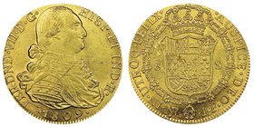 Colombia
Fernando VII 1808-1821
8 Escudos NR JF, Santa Fe de Bogotá (Nuevo Reino), 1809, AU 26.92 g.
Ref : Cal 94, Fr. 60, KM#66.1
Conservation : NGC...