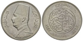 Egypt
Fouad Ier (1341-1355 AH) 1922-1936
10 Piastres, 1933, AG 14 g.
Ref : KM#350
Conservation : Superbe