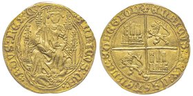 Enrique IV 1454-1474
Enrique, Sevilla, AU 4.56 g.
Ref : Cayon 1538, Fr. 116
Ex Vente Jesus Vico Juin 2016, lot 452 
Conservation : PCGS AU58