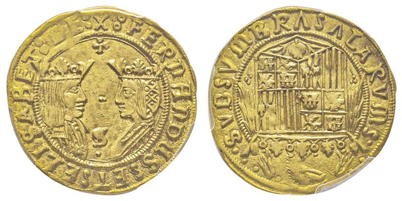 Fernando II et Isabella (Reyes Católicos) 1474-1504
Doble excelente, Sevilla, AU...