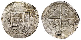 Felipe II 1556-1598
8 Reales, Valladolid, 1590 F, 9 sur 8 et F sur A, AG 27.43 g. Ref : Cal. -, Cayon -, Calbeto -
Conservation : NGC AU58. Inédit
Ma...