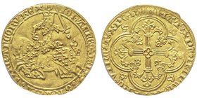 Jean II le Bon 1350-1364
Franc à cheval, ND, 5 décembre 1360, AU 3.86 g. 
Avers : Le roi galopant à gauche,
tenant une épée dans sa main gauche
R...