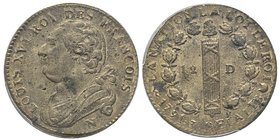 Constitution
12 Deniers, Montpellier, 1791 N, AE 
Ref : G. 15, KM#600
Conservation : PCGS MS62. Rare