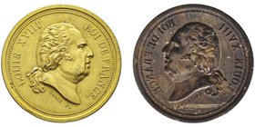 Louis XVIII 1815-1824
Cliché doré uniface, Gilt 1.75 g. 32mm par Galle
Conservation : Superbe