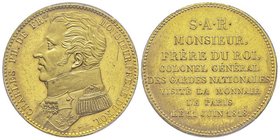 Charles X 1824-1830
Module de 5 Francs Visite de Monsieur Charles Philippe de Fr.ce frère du roi (le futur Charles X), à la Monnaie de Paris, Paris, 1...