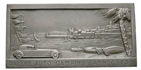 Plaque en uniface en bronze, Rallye de Cannes, 1935, AE 118 g. 91 X 45 mm par Drago
Avers : RALLYE AUTO CAMPING CANNE 1935
Conservation : Superbe, dan...