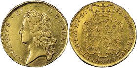George II 1727-1760
2 Guineas, 1738, AU 16.64 g.
Ref : Seaby 3667B, Fr. 336b, KM#576
Conservation : NGC VF Details, traces de manipulation sinon TB/TT...
