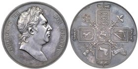 George III 1760-1820 
Crown Pattern, ND (1820), plain edge, AG 27.9 g. 
By Thomas Webb and George Mills for Mudie
Ref : ESC-2055 (prev. 221).
Conserva...