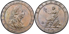 George III 1760-1820 
Penny, SOHO, 1797, Cu 28.09 g.
Ref : Seaby 3777, KM#618 
Conservation : NGC MS62 BN