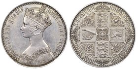 Victoria 1837-1901 
Gothic Crown, 1847, AG 28.29 g.
Ref : Seaby 3883, Esc. 2571, KM#744
Conservation : NGC PROOF Details, traces de nettoyage
