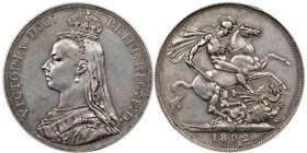 Victoria 1837-1901 
Crown, 1892, AG 28.25 g.
Ref : Seaby 3921, KM#765
Conservation : NGC AU Details, traces de nettoyage