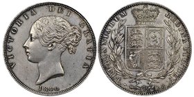 Victoria 1837-1901 
1/2 Crown, 1840, AG 14.15 g.
Ref : Seaby 3887, KM#740
Conservation : NGC UNC Details, traces de nettoyage