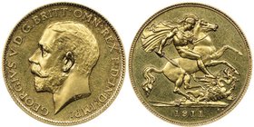 George V 1910-1936
Half Sovereign, 1911, AU 3.99 g.
Ref : Seaby 4006, Fr. 405, KM#819
Conservation : NGC Proof 63
