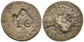 Guadeloupe
1 Sou marqué de l'Ile Guadeloupe , ND (1803), Cu 4.69 g.
Contremarquée " I G " dans un cœur inversé en creux
Ref : Lec. 13b (cette monnaie ...