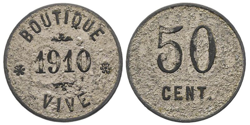 La Martinique
Monnaie de nécessité, Baisse-Pointe
50 centimes, 1910, Zinc nickel...