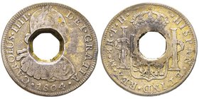 Tortola 
9 Bitts (9 Shillings), ND, AG 23.71 g.
Ref : KM#A14.1, Prid. 3
Conservation : TTB