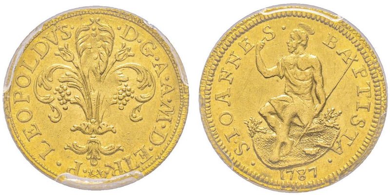 Firenze
Pietro Leopoldo di Lorena 1765-1790
Fiorino d'oro, 1787, AU 3.50 g.
Ref ...