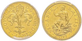 Firenze
Pietro Leopoldo di Lorena 1765-1790
Fiorino d'oro, 1787, AU 3.50 g.
Ref : MIR 372/4 (R3), CNI 155/6, Pucci 118/24, Fr. 335
Ex Vente Ceresio, L...