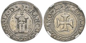 Genova
François Ier, Roi de France 1515-22
Cavallotto, ND, AG 2.63 g.
Ref : MIR 164 (R), Dupl 946, Lun.169
Conservation : NGC MS62. Superbe exemplaire...
