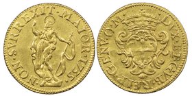 Genova
Dogi biennali III Fase 1637-1797
Zecchino, 1735, AU 3.49 g.
Ref : MIR 267/9 (R), Fr.438, Lun.329
Conservation : NGC AU detail, traces de manipu...
