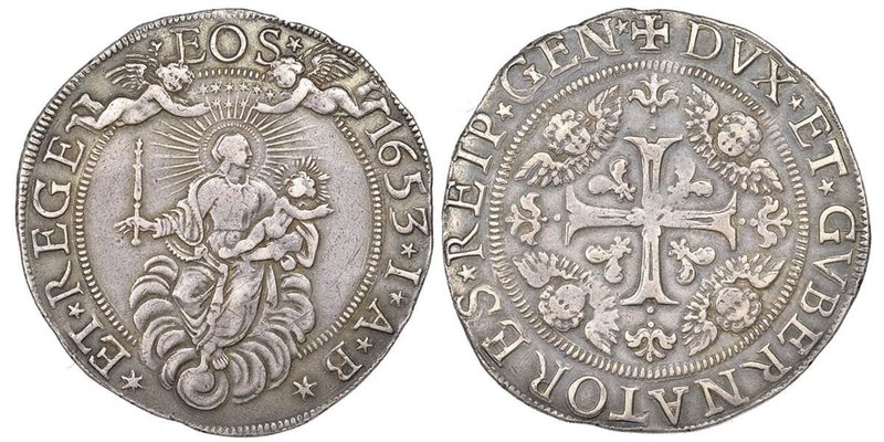 Genova
Dogi biennali III Fase 1637-1797
Scudo largo, 1653, AG 37.63 g.
Ref : MIR...