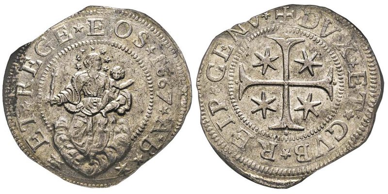 Genova
Dogi biennali III Fase 1637-1797
Scudo, 1667, AG 38.28 g.
Ref : MIR 294/2...