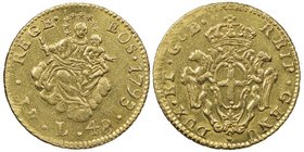 Genova
Dogi biennali III Fase 1637-1797
48 Lire, 1793, AU 12.56 g.
Ref : MIR 276/2 (R), Fr. 445, Lun.361
Conservation : NGC AU details, traces de nett...