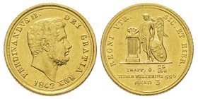Napoli, Ferdinando II di Borbone 1830-1859 
3 Ducati o oncetta, 1842, AU 3.78 g.
Ref : MIR 497 (R), Pannuti-Riccio 45, Fr. 869
Conservation : presque ...
