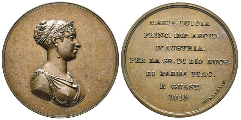 Parma, Maria Luigia 1815-1847
Medaglia, 1815, AE 37.30 g. opus Donaldi
Avers : B...