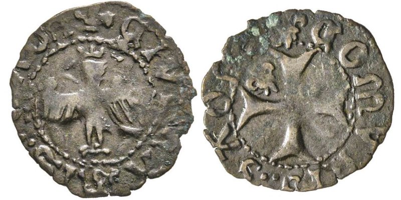 Savona
Luigi XI Re di Francia 1461-1464 
Mezza Petachina, Mi 0.94 g.
Avers : CIV...