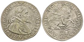 Gregorio XV (Alessandro Ludovisi) 1621-1623
Piastra, Ferrara, 1621, AG 31.50 g.
Ref : Munt. 38, CNI 4, Berman 1659, Davenport 4054
Conservation : trac...