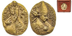 Paolo VI (Giovanni Battista Montini) 1963-1978
Medaglia in oro, Anno VI, vocazioni sacerdotali, AU 68.1 g. 45 X 35 mm 750 ‰
Ref : De Luca 327
Conserva...