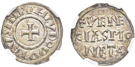 Venezia
Ludovico il Pio 814-840
Denaro, 819-822, AG 1,70 g. 
Avers : +HLVDOVVICVS IMP 
Revers : +VENECIAS MONETA
Ref : Biaggi 2745 (R5), Gamberini 1 (...