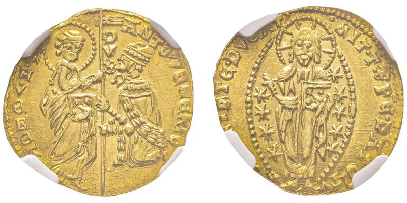 Antonio Venier 1382-1400
Zecchino, AU 3.55 g.
Ref : Paolucci 1, Fr. 1229 
Conser...